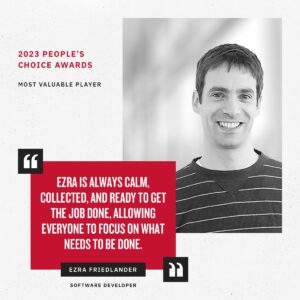Ezra Friedlander, People's Choice Award Winner