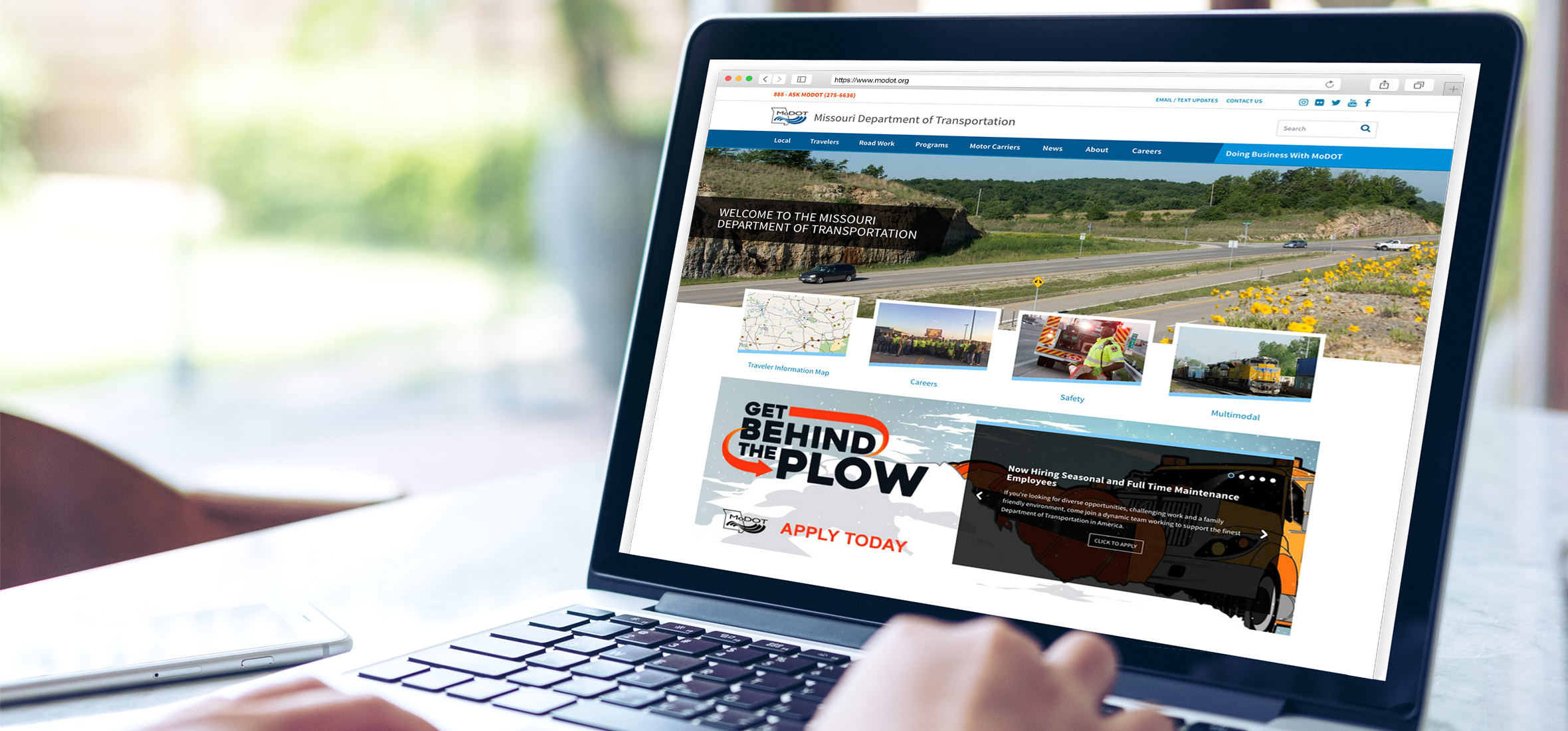 Missouri Department of Transportation homepage
