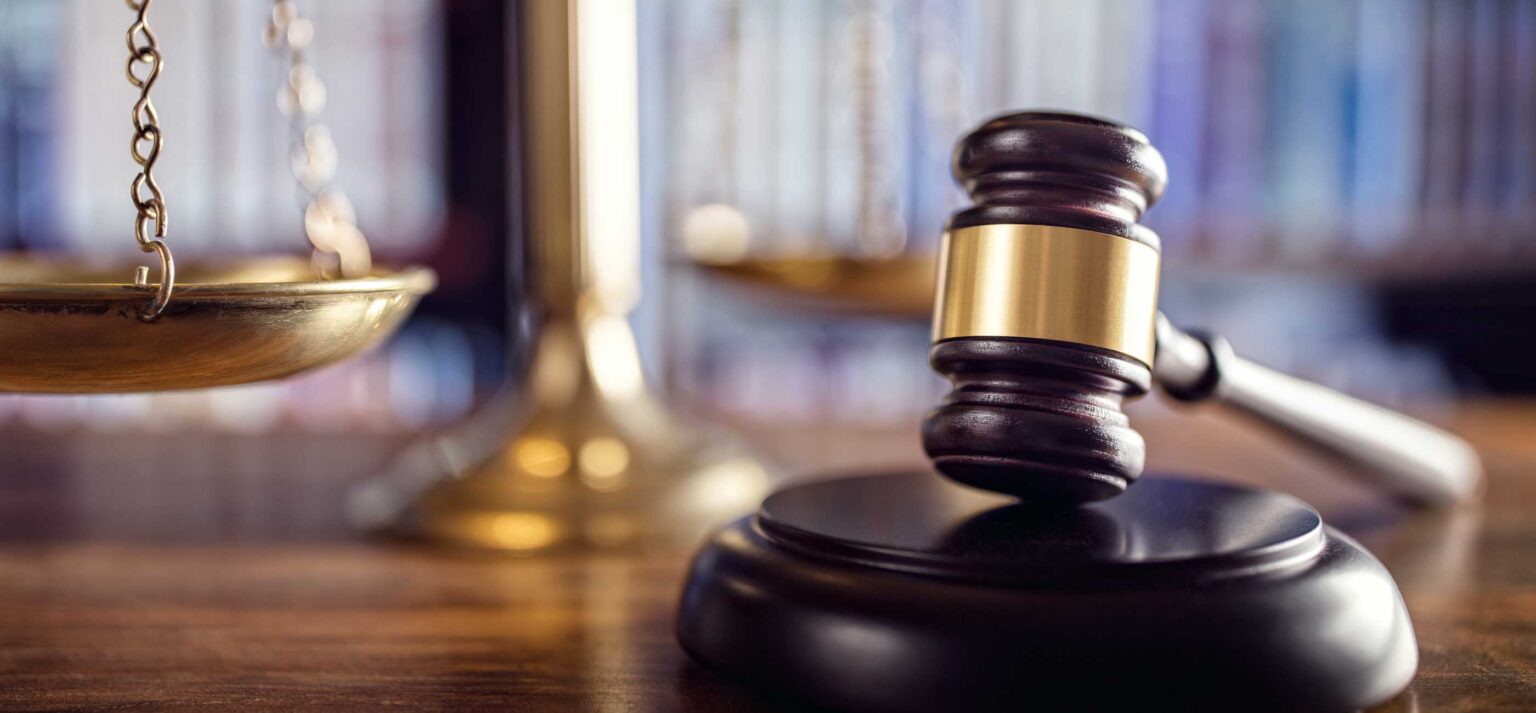 Gavel and scale of justice